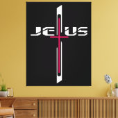 キリスト教十字架 キャンバスプリント (インサイチュ (リビング))