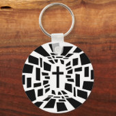 キリスト教十字架 キーホルダー (正面)