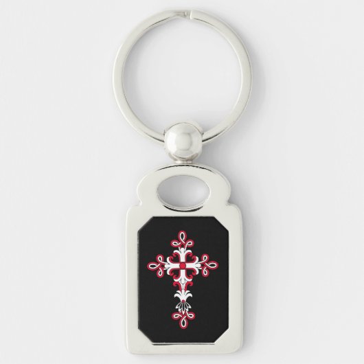 キリスト教十字架 キーホルダー (正面)