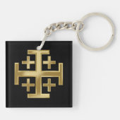 キリスト教十字架 キーホルダー (裏面)
