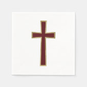キリスト教十字架 スタンダードカクテルナプキン (正面)