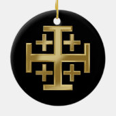 キリスト教十字架 セラミックオーナメント (裏面)