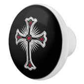 キリスト教十字架 セラミックノブ (右)