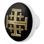 キリスト教十字架 セラミックノブ (右)