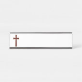 キリスト教十字架 デスクネームプレート (正面)