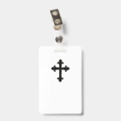 キリスト教十字架 バッジ (裏面 （クリップ付）)