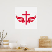 キリスト教十字架 ポスター (キッチン)