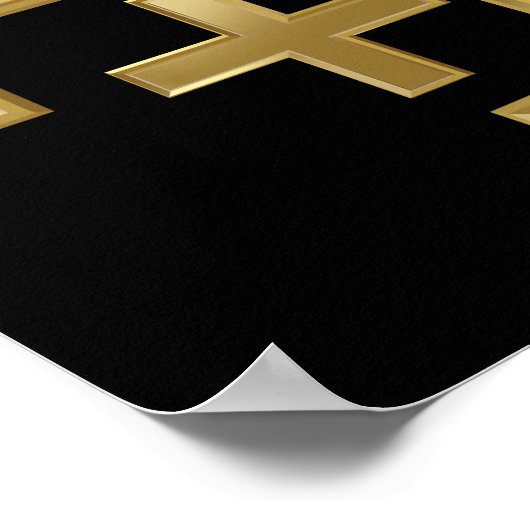 キリスト教十字架 ポスター (角)