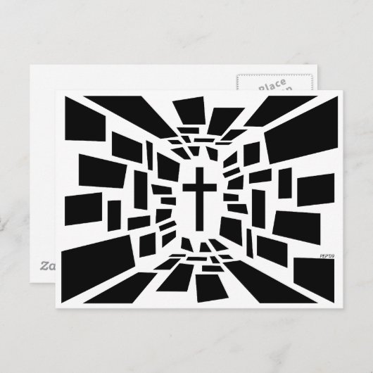 キリスト教十字架 ポストカード (正面/裏面)