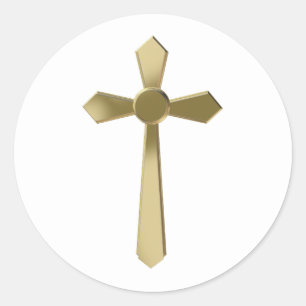 キリスト教十字架 ラウンドシール