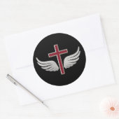 キリスト教十字架 ラウンドシール (封筒)