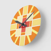 キリスト教十字架 ラウンド壁時計 (傾斜)