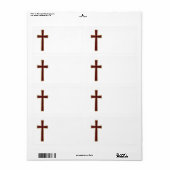 キリスト教十字架 ラベル (フルシート)