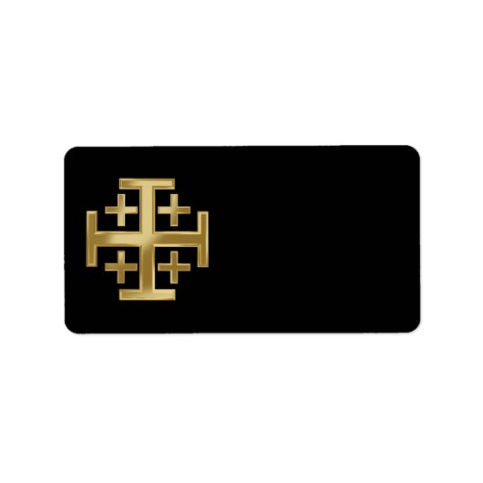 キリスト教十字架 ラベル (正面)
