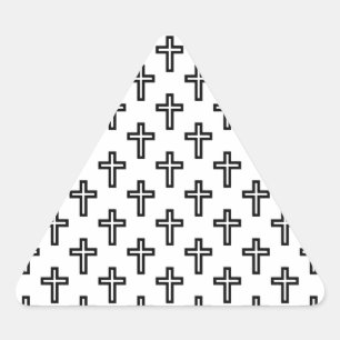キリスト教十字架 三角形シール