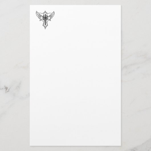 キリスト教十字架 便箋 (正面)