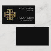 キリスト教十字架 名刺 (正面/裏面)