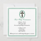 キリスト教十字架 招待状 (正面)