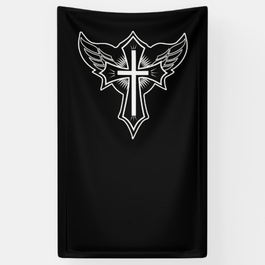 キリスト教十字架 横断幕 (縦)
