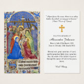 キリスト教十字葬儀記念祈りの言葉 (正面&裏面)