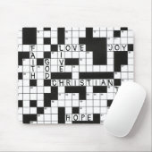 キリスト教十字語パズルパターン マウスパッド (マウス)