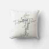 キリスト教十字語 クッション (正面)