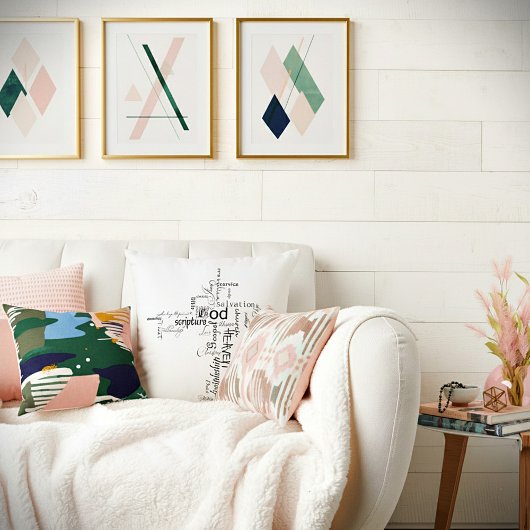 キリスト教十字語 クッション