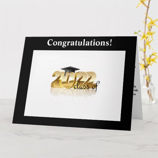 キリスト教卒業カード カード (黄色い花)