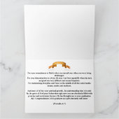 キリスト教卒業カード カード (内部)