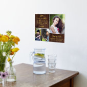 キリスト教卒業聖書の聖句の卒業 箔ポスター (レイダウン (キッチン))