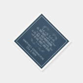 キリスト教卒業聖書の聖句タイポグラフィ スタンダードカクテルナプキン (角)