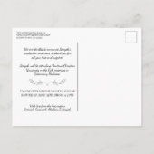 キリスト教卒業聖書の聖句 |黒板 ポストカード (裏面)