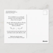 キリスト教卒業聖書の聖句 |黒板 ポストカード (裏面)