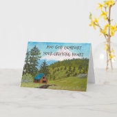 キリスト教同情カードの風景1 カード (黄色い花)