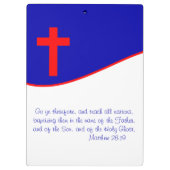 キリスト教国旗インスパイア クリップボード (裏面)