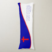 キリスト教国旗インスパイア ボディピロー (正面縦)