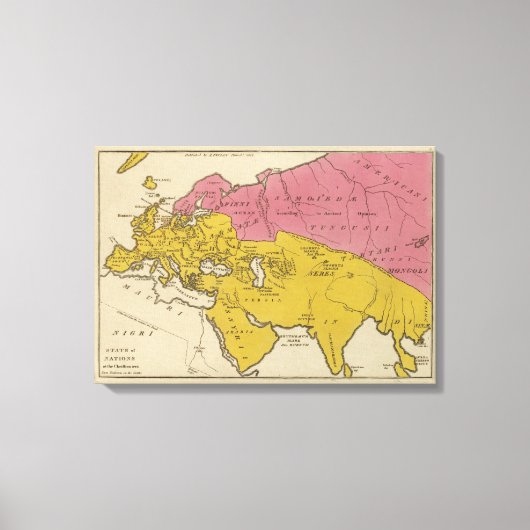 キリスト教圏における国々の州 キャンバスプリント (正面)