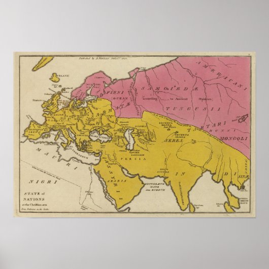 キリスト教圏における国々の州 ポスター (正面)