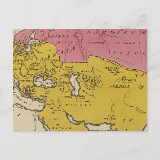 キリスト教圏における国々の州 ポストカード (正面)