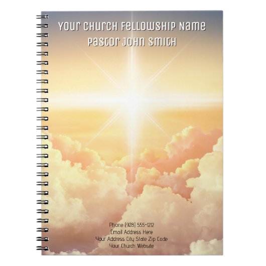 キリスト教天雲教会ビジネス ノートブック (正面)