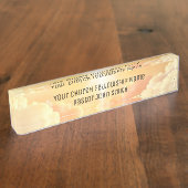 キリスト教天雲教会 デスクネームプレート (側面)