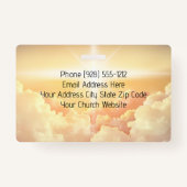 キリスト教天雲教会 バッジ (裏面)