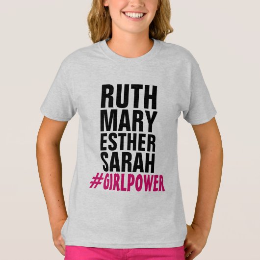 キリスト教女子力 (ルース メアリー エステル サラ) Tシャツ (正面)
