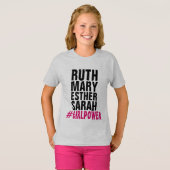 キリスト教女子力 (ルース メアリー エステル サラ) Tシャツ (正面フル)