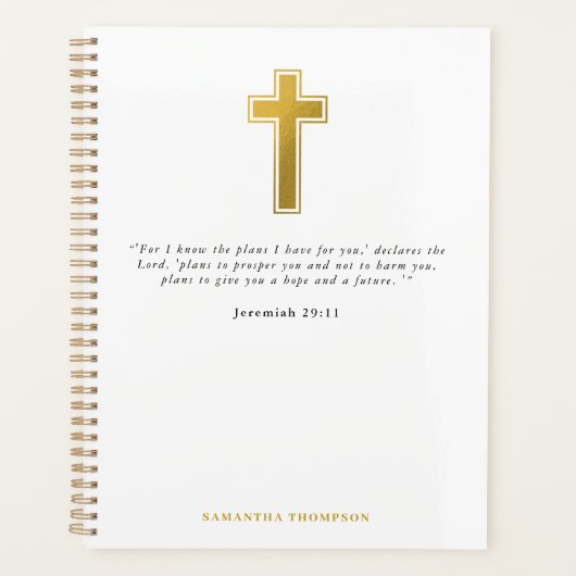 キリスト教宗教上のプランナー 感動的 プランナー手帳 (正面)