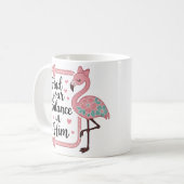 キリスト教宗教信仰聖書聖句フラミンゴ コーヒーマグカップ (正面左)