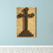 キリスト教宗教十字架（イラク） キャンバスプリント (インサイチュ (ウッドフロア))