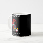 キリスト教宗教教会サタン神待ち コーヒーマグカップ (正面左)