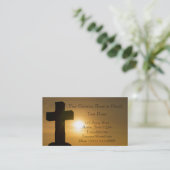 キリスト教宗教教会感動的神 名刺 (スタンド正面)