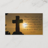 キリスト教宗教教会感動的神 名刺 (裏面)